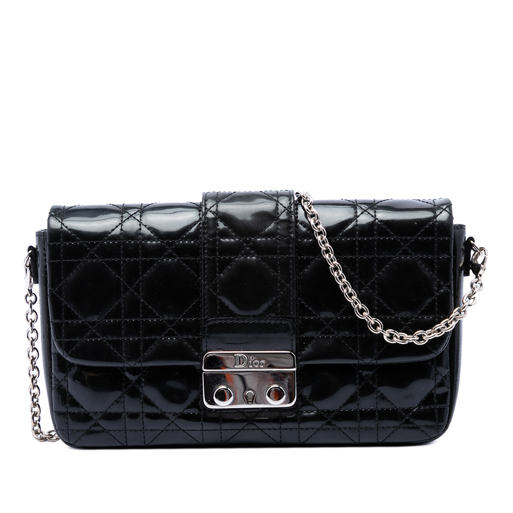 Pre-Loved Dior Patent Cannage Miss Dior Promenade Crossbody